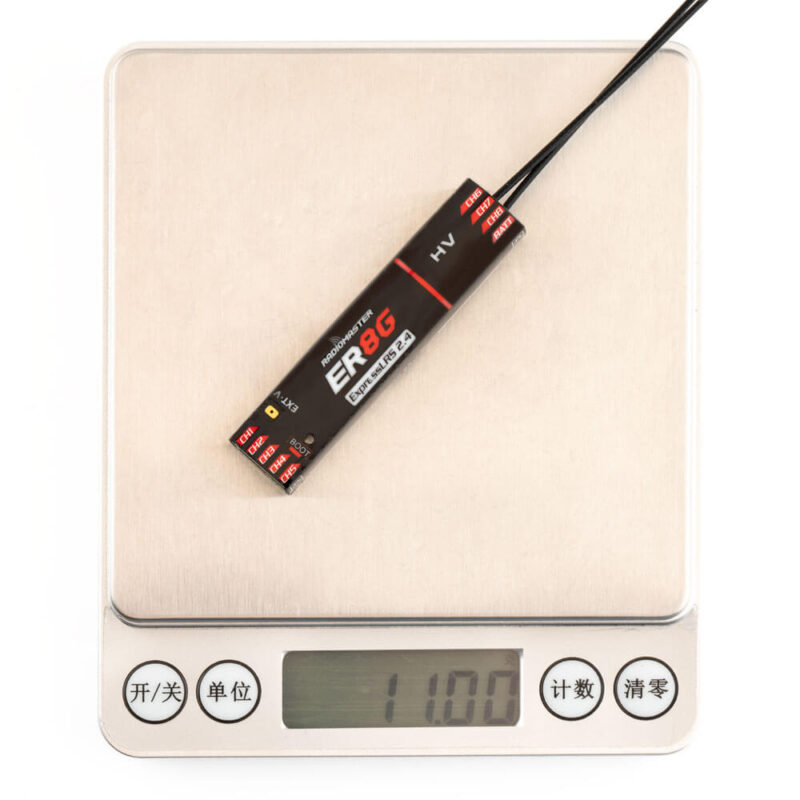 RadioMaster ER8G ExpressLRS PWM receiver (8 channels) (2.4GHz) - TekRC EU