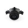 A fully assembled steering wheel that includes buttons and rotary encoders. Official replacemenet part for RadioMaster MT12