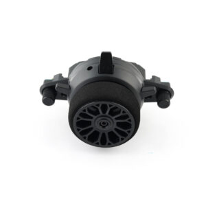 A fully assembled steering wheel that includes buttons and rotary encoders. Official replacemenet part for RadioMaster MT12